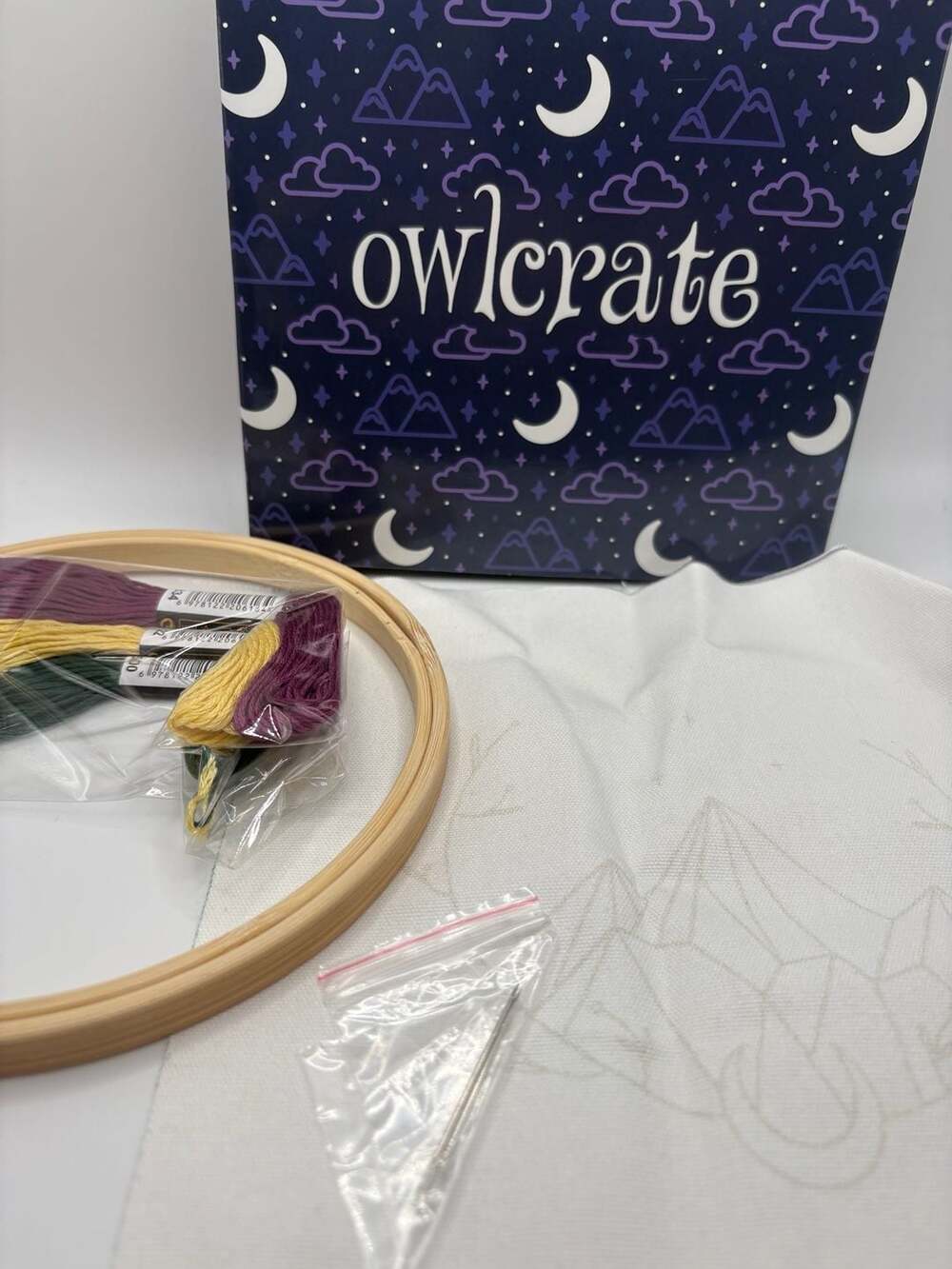 New! OwlCrate Exclusive Acotar Night Court Embroidery Kit